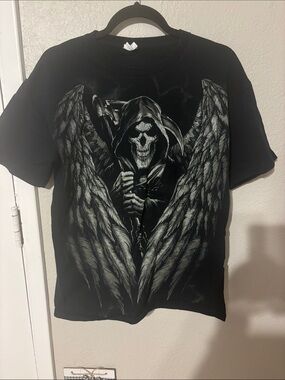 Gildan Heavy Cotton Grim Reaper Graphic T-Shirt